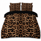 🎁50% RABATT🛏️Geometriskt anime sängklädesset med leopardmönster, 2‑3 delar – påslakan och örngott🐆✨