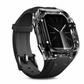 Integrerad smartklocka-armband med skyddande fodral, färgblockerad genomskinlig sportrem för 40 mm 41 mm 42 mm 44 mm 45 mm 46 mm 49 mm