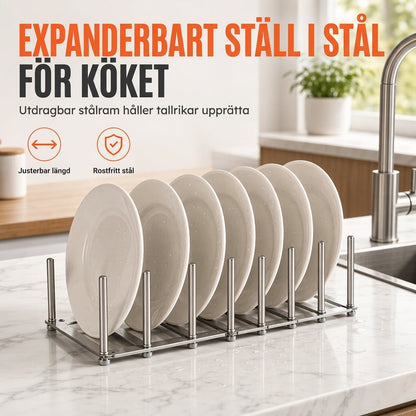 Expanderbart ånggaller i rostfritt stål
