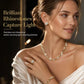 💛 50 % RABATT NU! 💎 Klassiskt smyckeset i hjärtform, 4 delar – halsband, armband, ring & örhängen i guldfärgad legering 🎀