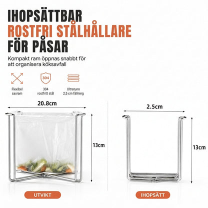 📢📢50 % RABATT !! ⏰Fällbart soppåshållare i 304 rostfritt stål för förvaring i köket och utomhus