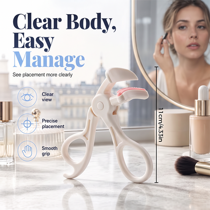 👁️ 50% RABATT! ✨ Vidvinklad ögonfransböjare med kam – Omedelbart fransböj, inbyggd separeringskam & skonsam kuddplatta – Ergonomiskt handtag för exakt, klumpfri böjning på sekunder 💫