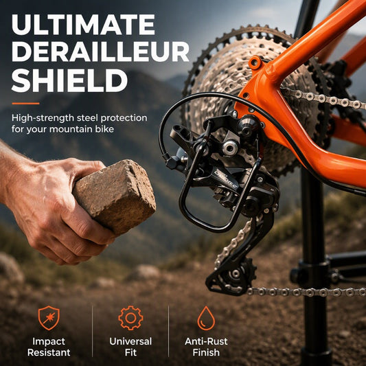 🚲 50 % RABATT NU! 🛡️ Bakväxelskydd för cykel & mountainbike – robust stålskydd mot slag & stötar 🔩