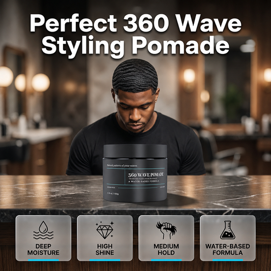 🔥 50% RABATT NU! ✨ PERFECT 360 Wave Pomade – definierade vågor, hög glans & återfuktande formula – perfekt för alla vågfrisyrer 💈
