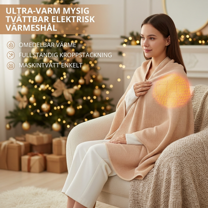 🎉Julrea - 50 % RABATT🔥Portabel uppvärmd huvemössa filt sjal