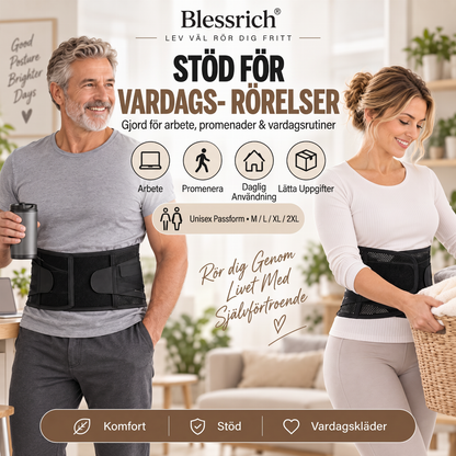 📢📢 50% RABATT!! ⏰ Andningsbar hållningskorrigerare – Lindra ryggsmärtor & magekontroll