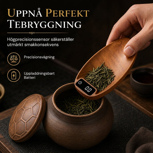📢📢 50% RABATT!! ⏰ Digital teskoopvåg och elektronisk sked för vägning av teblad och kaffe