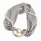 ✨50% RABATT NU! ✨Elegant sidensjal med pärlhalsband – 2-i-1 sjalhalsband med magnetlås