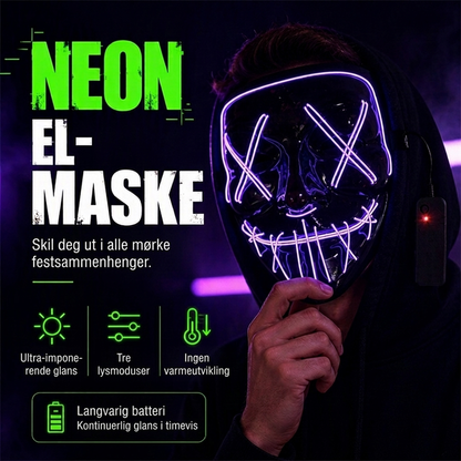 ⏳Begränsad tid – 50 % RABATT ⏰Halloween LED-ljusmasker