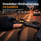 🚲 USB-uppladdningsbar cykelbaklykta med trådlös fjärrkontroll och blinkers – avtagbar, för MTB och nattkörning