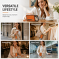📱 Tidsbegränsad 50% rabatt!🎒 Dubbelvikt mobilfodral med kortfack, bärbar som crossbody ✨