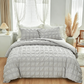 🛏️ 50% RABATT! ✨ Minimalistiskt Bäddset i Seersucker (3 Delar) – Mjukt & Ventilerande Påslakanset i Enfärgad Design 💤