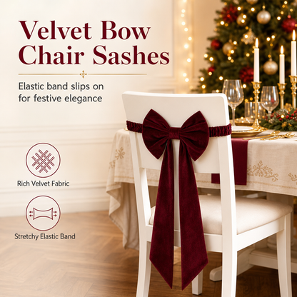 🎀50% RABATT! 🔥 Stor julrosett i sammet – Premium plyschsammet, ståltrådskanter för enkel formning, färdigknuten designerstil, perfekt som julgrantopp, till kransar, girlanger & heminredning ✨