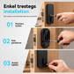 📢📢50 % RABATT!! ⏰ Smart dörrlås med fingeravtryck & dödregel, Bluetooth för nyckellös inpassering