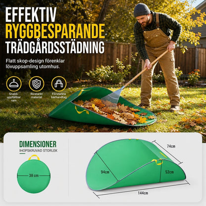 🍂 50% RABATT 🌿 Hopfällbar trädgårdspåse, lövuppsamlare för trädgårdsavfall