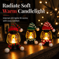 🏆 Julspecial 🎄 Mini-snögubbslykta för julen – bärbar nattlampa med mössa och halsduk