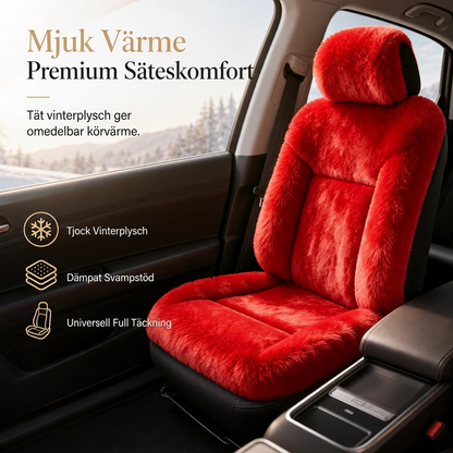 🔥50% RABATT!!📢Universella vintervarma plyschiga bilbarnskydd, enfärgade bekväma bilbarnskuddar
